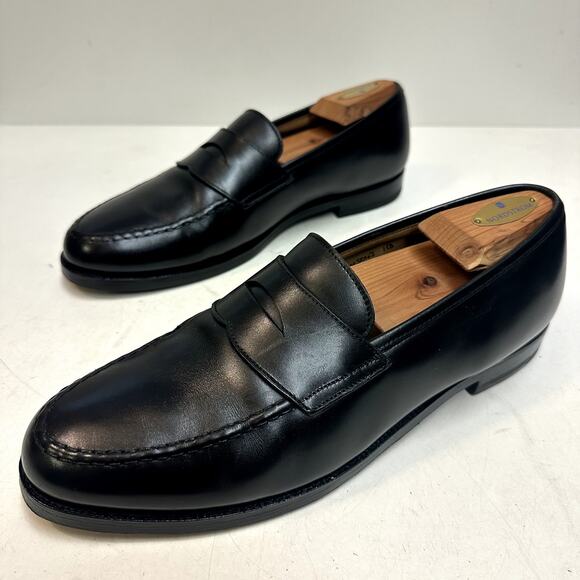 EUC RESOLED Crockett & Jones x Brooks Brothers Penny Loafer Made in England 11 D main image 7